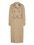 Double-Breasted Cotton Trench Coat Beige Mango