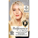 L’Oréal Paris Kokoelma Préférence Le Blonding 01 erittäin vaalea luonnollinen blondi 1 Stk.
