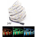 12W/m RGB+WW LED strip - 5 meter, IP20, 60 LED per. meter, 24V