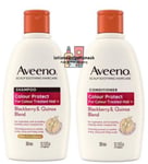 Aveeno Haircare Colour Protect+ Blackberry & Quinoa Shampoo & Conditioner 300ml