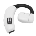 (White) Single Earbud Open Ear Headphones Air Conduction Headphone