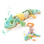 Spädbarn leksaker bebis musikal uppstoppade djur leksaker med skaller crinkle bellababy barnsjukdomar leksaker för magen tid nyfödd sensoriska