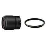 Nikon NIKKOR Z 50 mm f1.8 S Lens - Black & Hoya 62mm Pro1 Digital Protector Filter