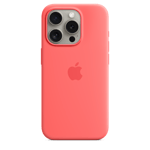 Apple Silikonskal med MagSafe till iPhone 15 Pro – guava