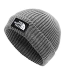 THE NORTH FACE Logo Box Beanie Hat TNF Medium Grey Heather One Size