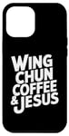 Coque pour iPhone 14 Pro Max Café Wing Chun et Jésus