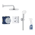 Mitigeur douche encastrable Grohe Grohtherm Tempesta 210 + Nettoyant robinetterie Grohe GroheClean