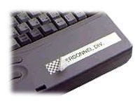 Brother - Svart, vit - Rulle (1,8 cm) 1 kassett(er) säkerhetsband - för P-Touch PT-18, 1830, 1880, 2030, 2100, 2110, 2430, 2700, 2710, 2730, 3600, 9700, 9800