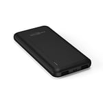 Ansmann Powerbank 10000 mAh Power Bank 2 Ports with LED Status Indicator – 2.1 A External Battery, Portable External Charger Compatible with Apple iPhone, iPad, Samsung, Huawei, Xiaomi Black