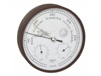 TFA-Dostmann 20.2027.08, Rustfritt stål, Inne Barometer, Inne hygrometer, Inne Termometer, 16 cm, 160 mm, 46 mm, 160 mm