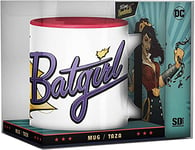 SD Toys Tasse avec motif Batgirl Baseball, en céramique, blanc et rouge, 10 x 14 x 12 cm
