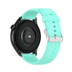 Huawei Watch GT2 46mm / Huawei Watch GT 46mm - Premium sports silikone urrem 22 mm - Blågrøn