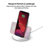 Belkin BoostCharge Wireless Charging Stand 15W (Qi Fast Wireless Charger for i
