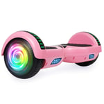 SISIGAD Hoverboard Self Balancing Scooter 6.5" Hoverboard Bluetooth Two Wheel Electric Scooter Swegway Board LED Light With 2 * 300W Motor for Kids
