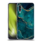 Head Case Designs Officially Licensed LebensArt Glam Turquoise Mineral Marble Soft Gel Case Compatible With Samsung Galaxy A90 5G (2019)