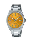 Casio Mtp-1302Pd-9Avef Stainless Steel Yellow Dial Bracelet Watch