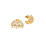 Bottega Boccadamo Earrings Feather Guld