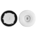 Geekria Leatherette Replacement Ear Pads for JBL T600BTNC Headphones (White)