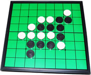 Reversi Chess, 25x25cm Board 64 Game Pieces, Board Strategy Game, Black & White