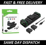 New Charging Dual Dock Station with 2 Batteries for Xbox One/S/X Controllers