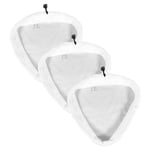 3 x VILEDA Hot Spray & Steam Mop Cleaner Microfibre Hard Floor Cloth Pads 100ºC