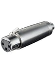 Pro XLR Adapter 3pin XLR F - RCA F