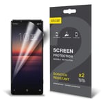 Olixar for Sony Xperia 1 II Screen Protector Film - Anti-Scratch, Bubble Free, HD Clear Clarity TPU Flexible Film Full Coverage Case Friendly - Easy Application - Clear