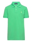 The Iconic Mesh Polo Shirt Tops T-shirts Polo Shirts Short-sleeved Polo Shirts Green Ralph Lauren Kids