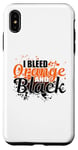 Coque pour iPhone XS Max Orange et noir – Fan de sport – Cadeau graphique amusant