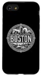 Coque pour iPhone SE (2020) / 7 / 8 Touriste commémoratif de la ligne d'horizon des États-Unis à Boston, dans le Massachusetts