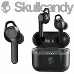 Skullcandy Indy EVO Bluetooth Wireless Earbuds Headphones True Black + case