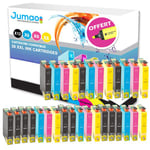 30 cartouches d'encre Jumao 18XL compatibles pour Epson Expression Home XP-312