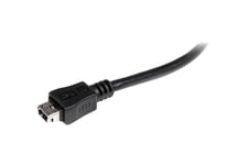StarTech.com 6in Micro USB to Mini USB Adapter Cable M/F - Micro USB male to Mini USB female - Micro USB to Mini USB Adapter (UUSBMUSBMF6) - USB-adapter - mini-USB type B til Micro-USB Type B - 15.24 cm