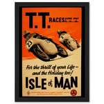 Advert Motorbike Bikes Isle Of Man TT Races 1967 A4 Artwork Framed Wall Art Print