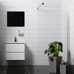 Bathlife Allsidig Dusjvegg 70 cm, Sølv/Klart Glass - 728456