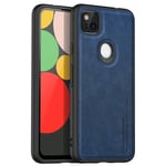 anccer Compatible for Google Pixel 4A Case, Soft TPU Leather Case [Ultra-thin] [Anti-fall] Fit Premium Material Slim Cover for Google Pixel 4A (Not Compatible For Google Pixel 4A 5G)(Gentleman blue)
