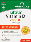 Vitabiotics Ultra Vitamin D 2000IU 50mg Extra Strength Tablet - 96 Count