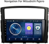 QXHELI Navigation GPS Écran Tactile Voiture Stéréo Android 8.1 Système De Navigation GPS Bluetooth Radio Multimédia Voiture Miroir Lien SWC WiFi USB pour Mitsubishi Pajero