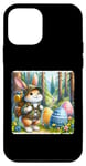 Coque pour iPhone 12 mini Lapin de Pâques Adventurer Hikes Articles géants Sac à dos Randonnée