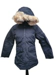 Adidas Parka Coat Jacket Hooded Black Ladies Size M Medium 12 - 14 BRAND NEW