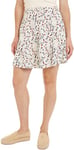Tommy Hilfiger Women's Short Skirt WW0WW41905 Fit & Flare, Small Ribbon Print/Ecru, 40