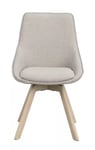Alison Stol Beige/Vitpigmenterad 51x88x60cm