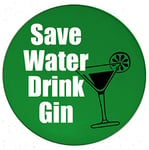Funky Gifts Save Water Drink Gin 25mm Fridge Magnet