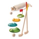 Minigolf-set av trä barnleksak för hemmabruk - Plantoys