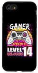 iPhone SE (2020) / 7 / 8 Gamer Girl Level 14 Unlocked Video Game 14th Birthday Girls Case