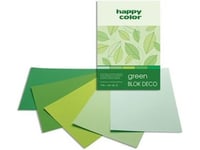 Happy Color Tekniskt Block A4 20K Grön