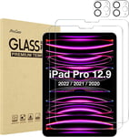 Procase 2+2 Pack for Ipad Pro 12.9 Inch 6Th 5Th 4Th 2022 2021 2020 Screen Protec