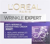 New L'Oreal Paris Wrinkle Expert Anti-Wrinkle Night Cream 55 + Calcium 50ml