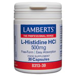 LAMBERTS L-Histidine HCl - 30 x 500mg Capsules