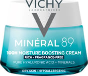 Vichy Minéral 89 fragrance free rich daycream 50 ml